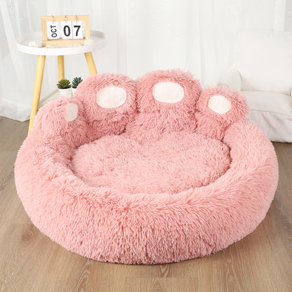 Fluffy Dog Bed Winter Warm Large Pets