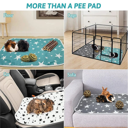 Hamster Absorbent Pee Pads, Cage Liners, Small Bedding Mat