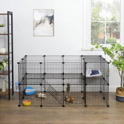 Small Animal Playpen, Zip Ties Included, Metal Wire