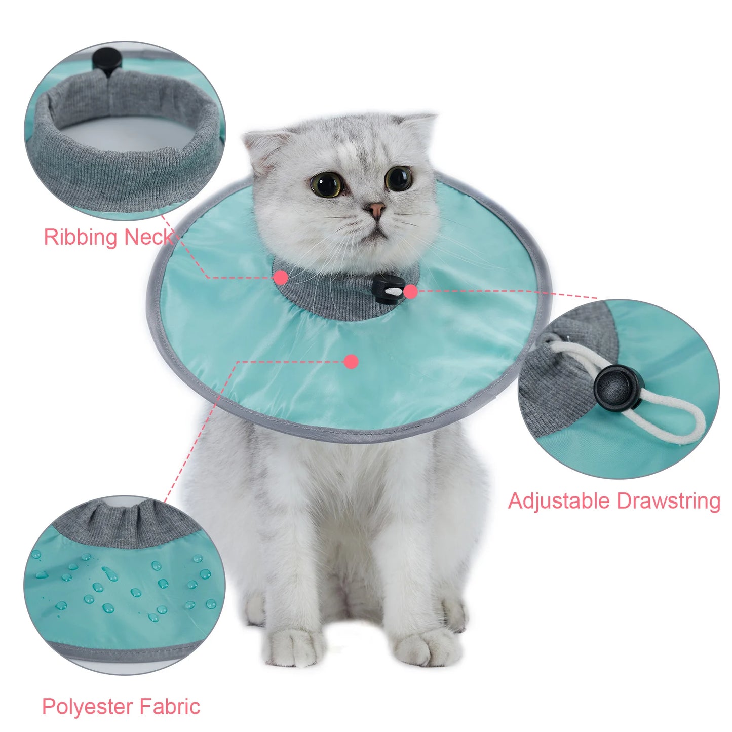 Pet Cat Protective Recovery, Anti-Licking Collar