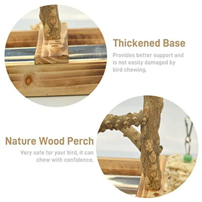 Bird Cage Accessories, Perches, Trays, Cups, Chew Toys
