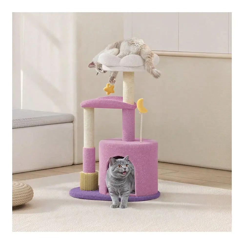 Cat Tower With Scratching Post, Condo, Plush Perches