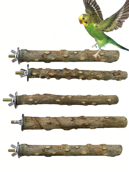 Prickly Wood Bird Perch Stand Parrot Paw Grinding Stick