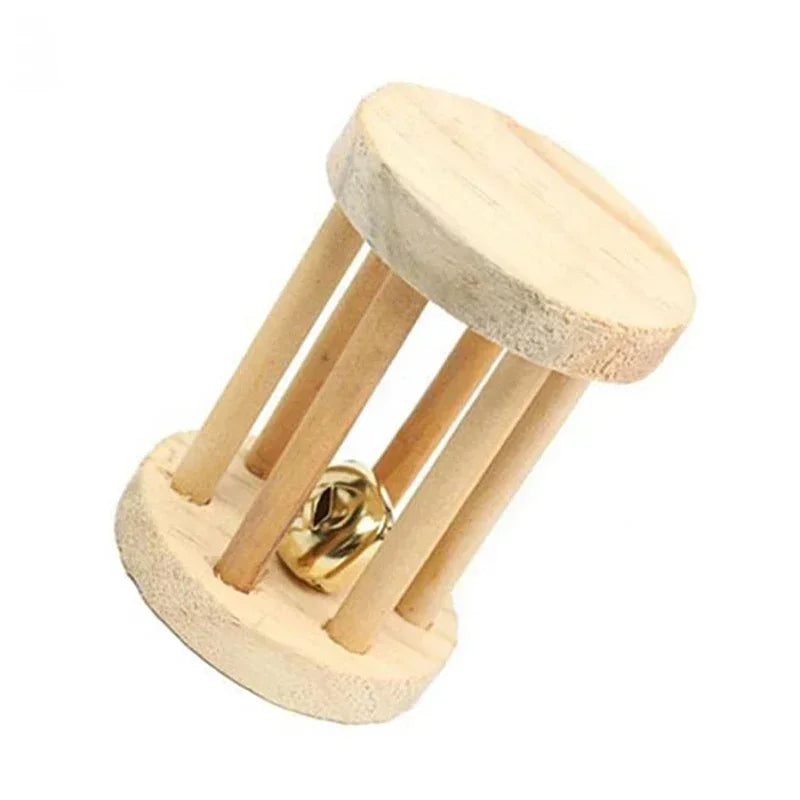 Rabbit Roller Toys Natural Wooden Pine
