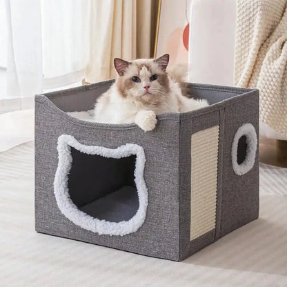 Multi Story Cat Condo, 2 Beds, Indoor Cat Cube