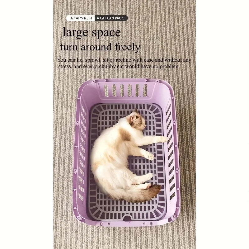 Travel Carrier for Cats & Small Dogs, Breathable