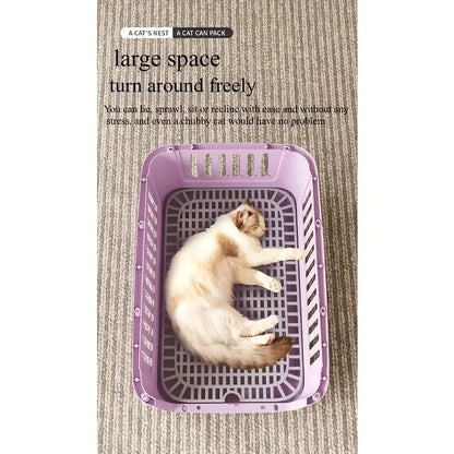 Travel Carrier for Cats & Small Dogs, Breathable