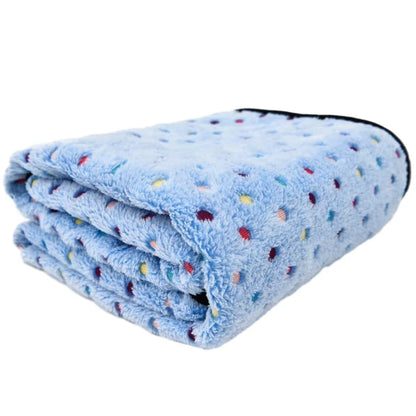 Cozy Pet Blanket Dot Pattern