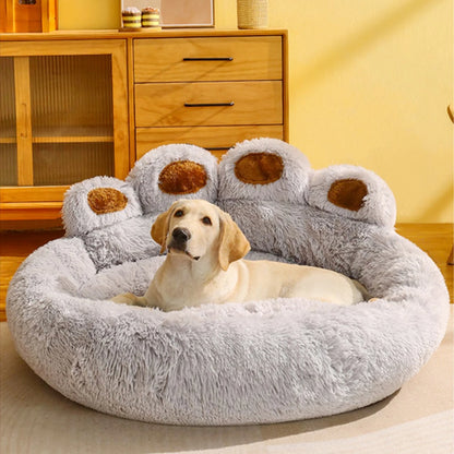 Fluffy Dog Bed Winter Warm Large Pets