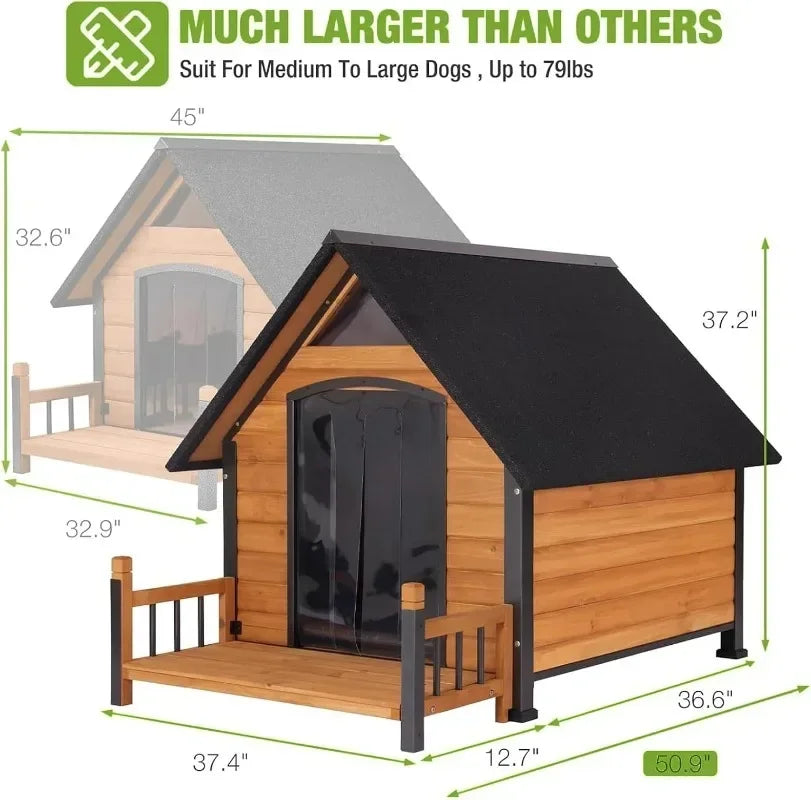 Heated Dog House, Insulated, Outdoor.