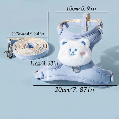 Pet Harness and Leash Set, Suitable For Small-Large Pets