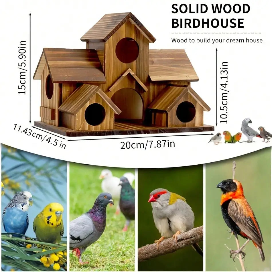 Outdoor Bird House, Hanging Nesting Box