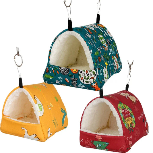 Hanging, Enclosed, Hammock Bed For Hamsters, Other Small Animals
