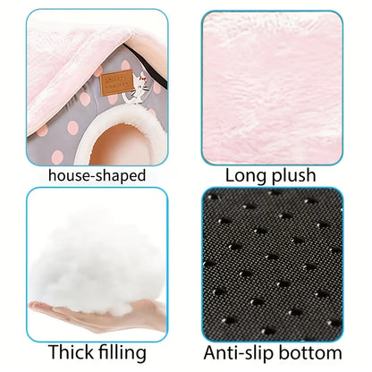 House-Shaped Cat Bed Suitable for All Seasons