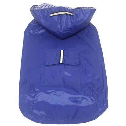 Dog Raincoat, Hooded Jacket, Reflective Stripe
