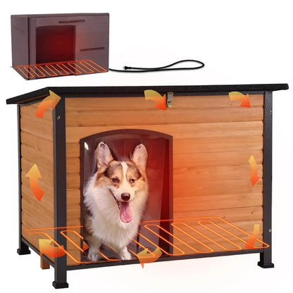 Heated Dog House, Insulated, Outdoor.