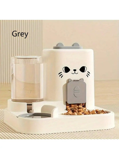 2-in-1 Automatic Cat Food Water Dispenser
