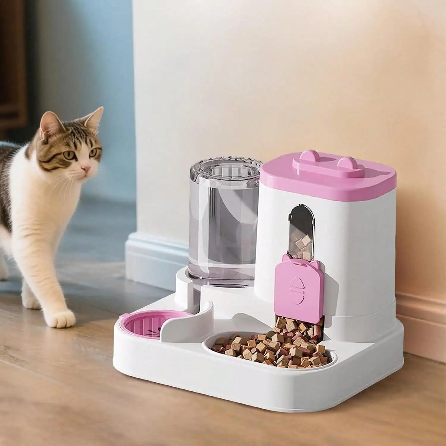 2L Cat Feeder and Water Dispenser, Automatic