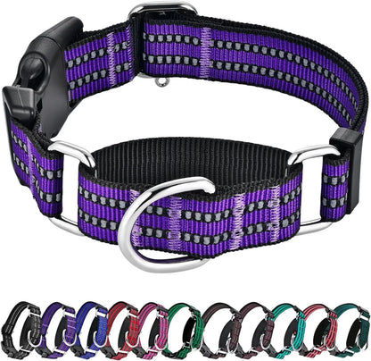 Reflective, Adjustable Dog Collar, Quick Release Buckle