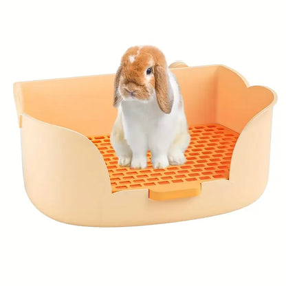 Large Rabbit Litter Box, Corner Toilet