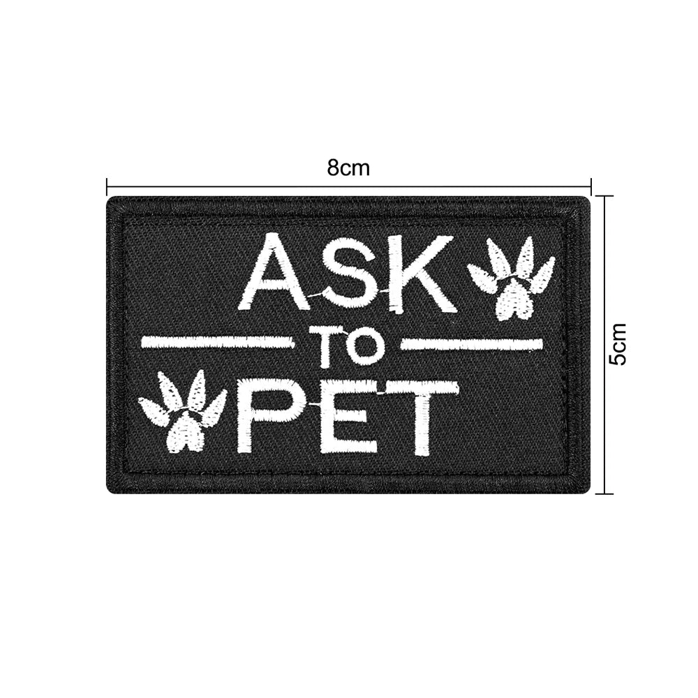 Personalized Tactical Patch Bundle For Dog Vest Harness/ Collar