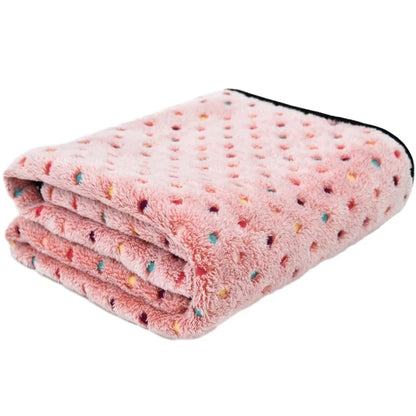 Cozy Pet Blanket Dot Pattern