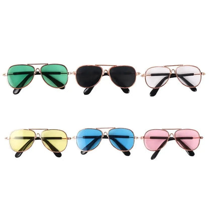 Fashion Cat Dog Sunglasses, Metal Frames