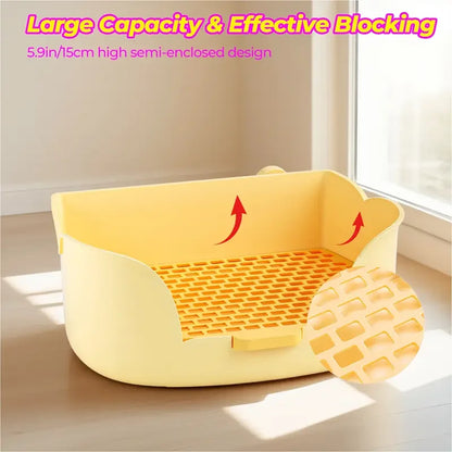 Large Rabbit Litter Box, Corner Toilet