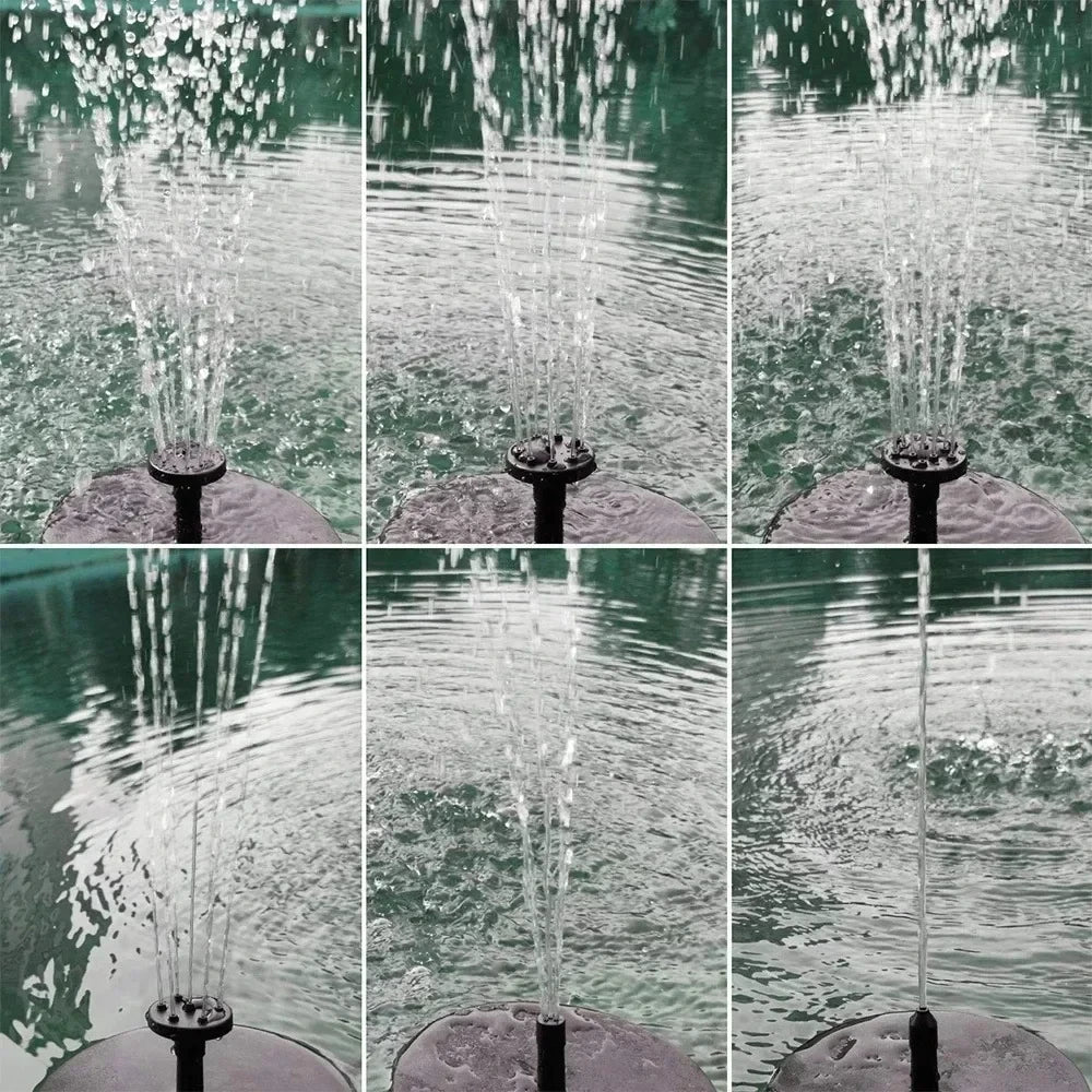 Solar Fountain Pump Bird Baths, Pool, Pond Decor