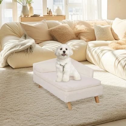 Elevated Pet Sofa  Bed with Sturdy Wood Legs