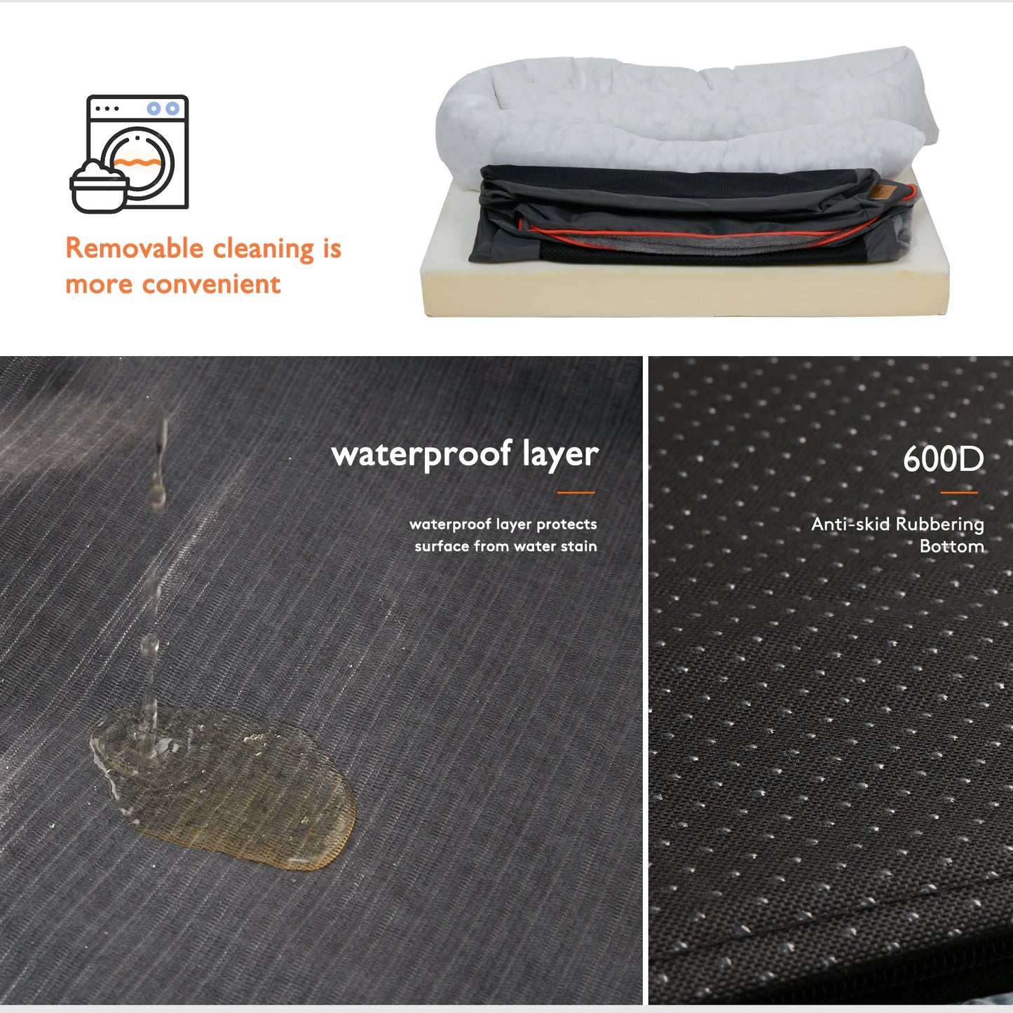 Large Dog Bed Comfortable Anti Allergy Warm Fleece