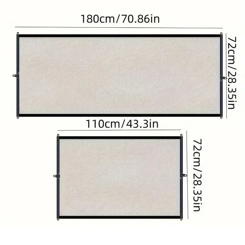 Heavy Duty Dog Barrier Gate with Hooks Indoor