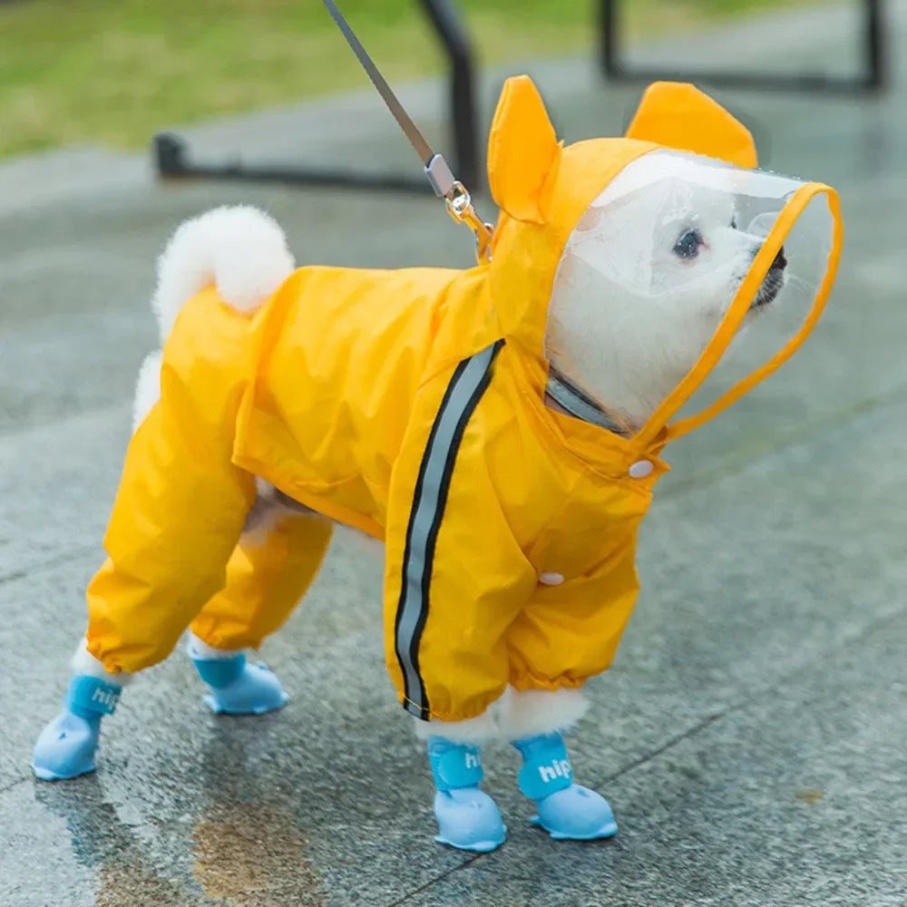 Dog Raincoat, Full Body Coverage, Reflective