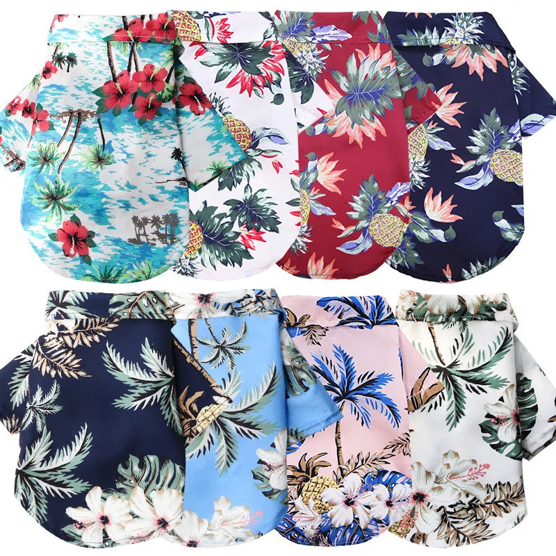 Hawaiian Style Dog Summer Clothing