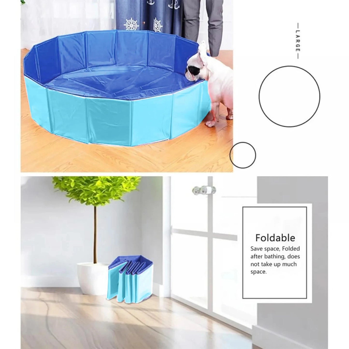 Pet Swimming Pool, Foldable, Non-slip