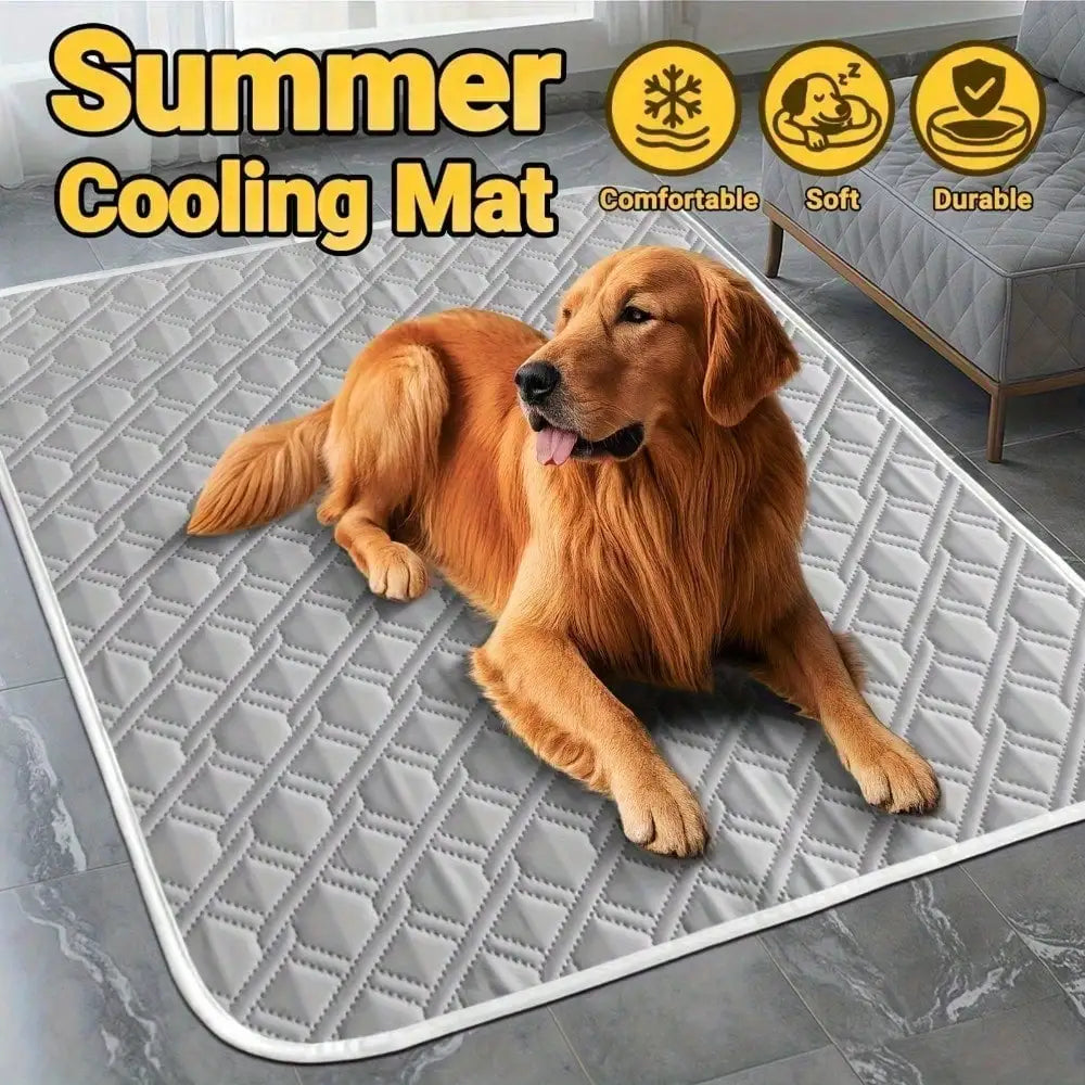 Pet Cooling Pad, Washable, Non-Slip Design