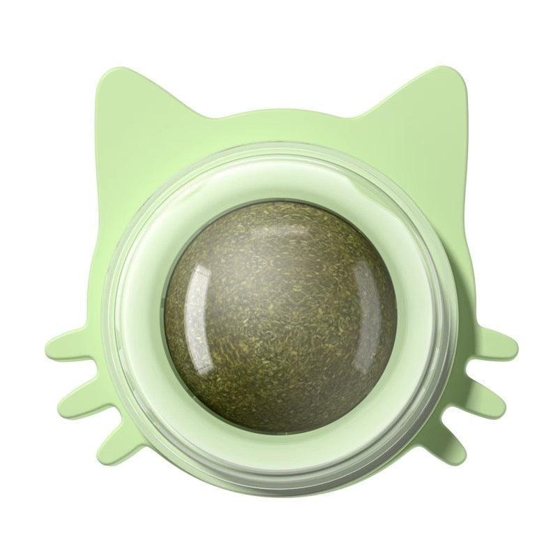 The Wall Cat Ball, Lickable Snack, Self-Rotating, Teeth Cleaning