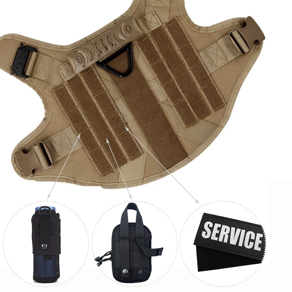 Large, Medium Dog Harness, Collar And Leash Set