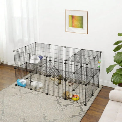 Small Animal Playpen, Zip Ties Included, Metal Wire