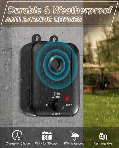 Anti-Barking Device For Dogs, Rechargeable, Ultrasonic