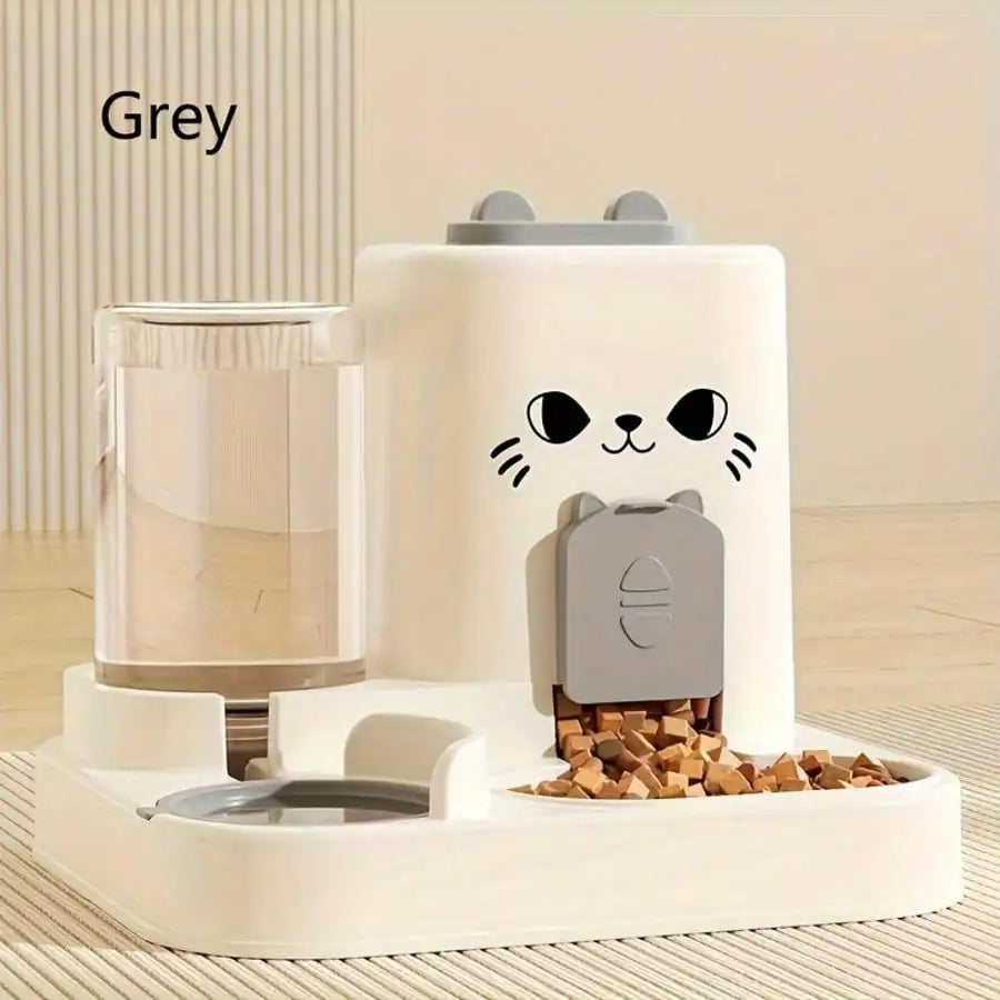 2-in-1 Automatic Cat Food Water Dispenser