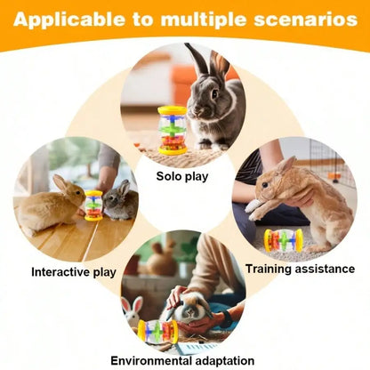 Interactive Rattle Rabbit Toy, Indoor