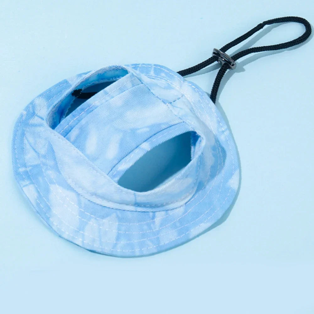 Outdoors Sun Hat with Ear Holes For Pets