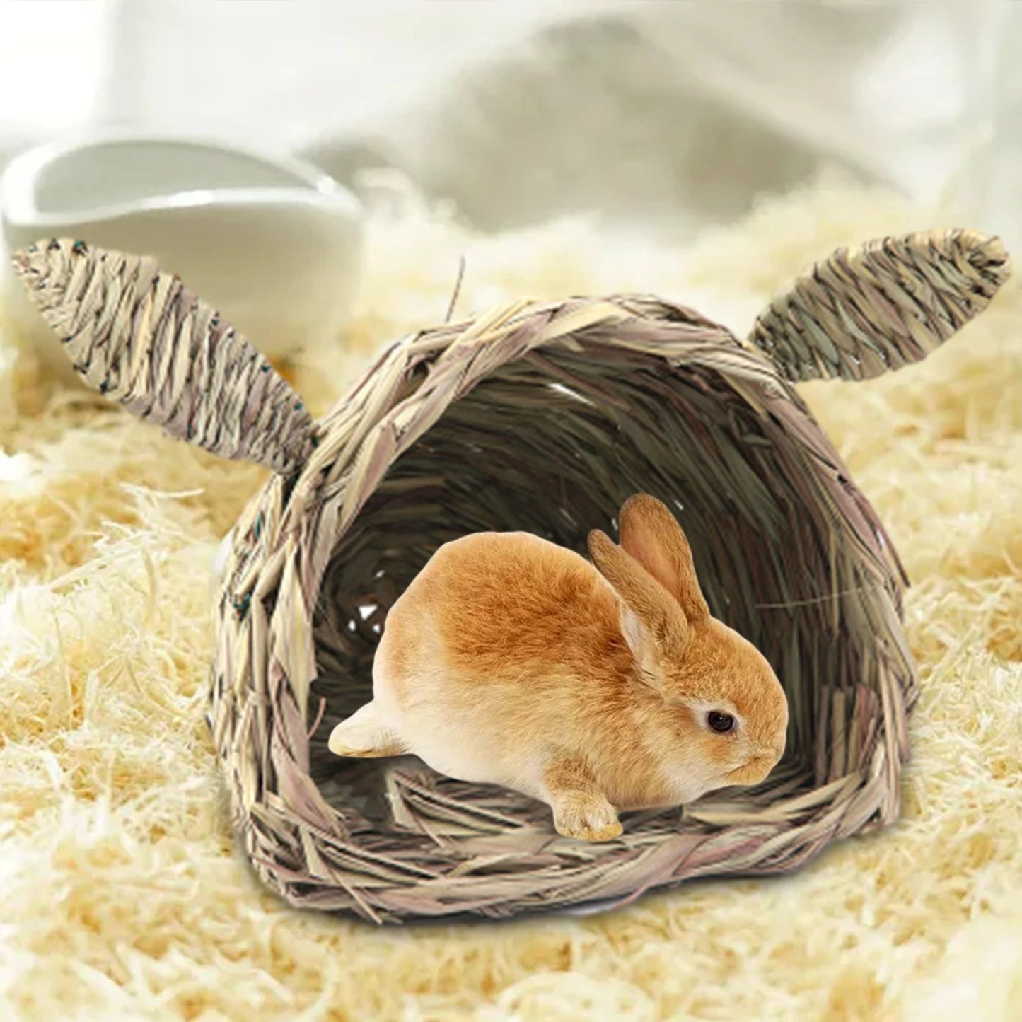 Rabbit Straw Nesting Grass House