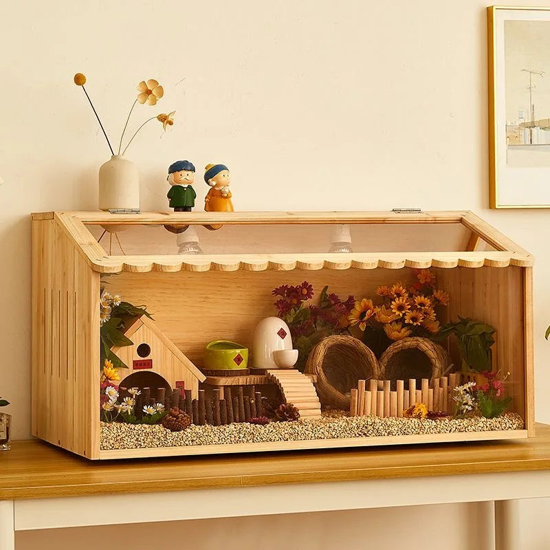 24 inch Acrylic Hamster Cage, Clear View Design