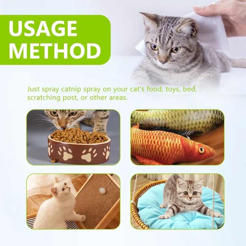 Catnip Spray Anxiety Relief Enhances Vitality