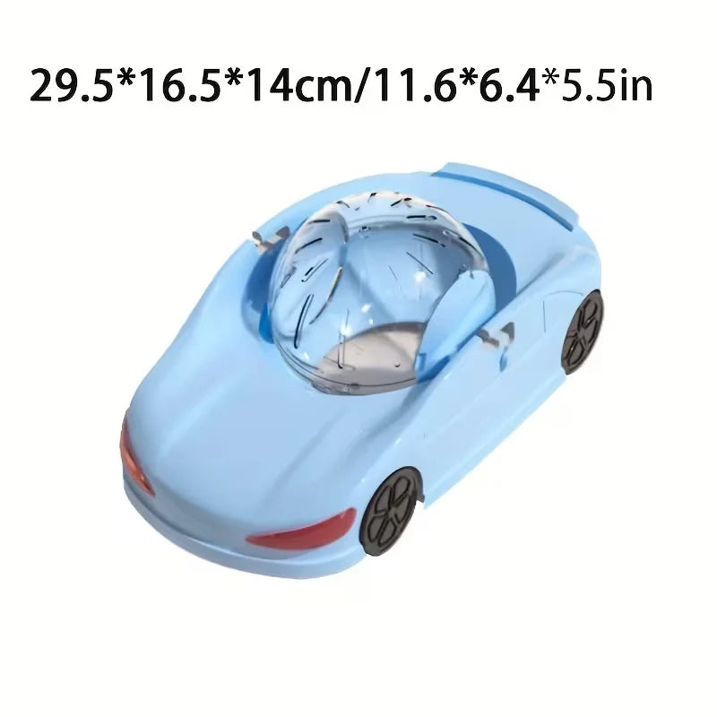 Sports Car Toy With Interactive Rolling Ball For Hamsters