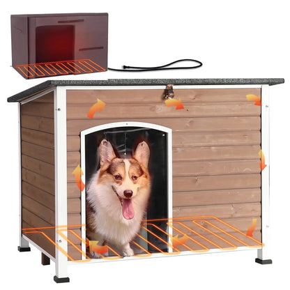 Heated Dog House, Insulated, Outdoor.