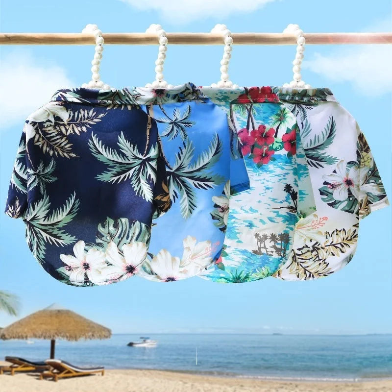 Hawaiian Style Dog Summer Clothing
