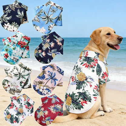 Hawaiian Style Dog Summer Clothing